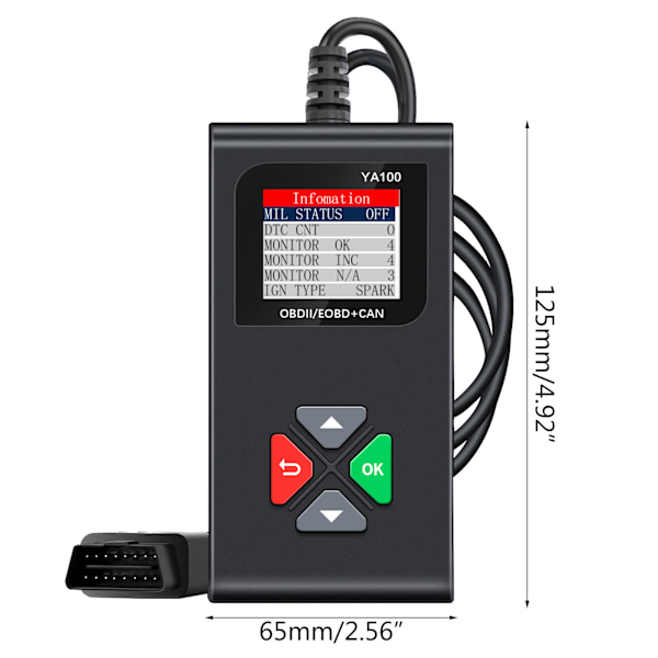Fordonsdiagnostikscanner Automotive Check Engine Light Felanalysator