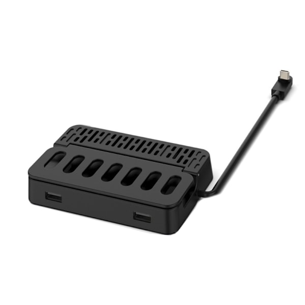 Dockingstation för Spelkonsol med Multifunktion, 4K30Hz, Gigabit Ethernet, USB Type-C 65W för Steamdeck