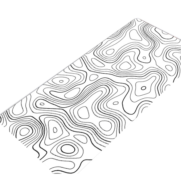 Vaskbar musematte, utvidet musematte, tastaturmatte, spillmusematte 80x40cm White