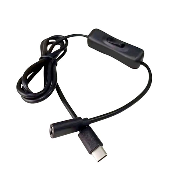 Strömbrytare för Raspberry Pi, USB C Hane till Hona Typ C Förlängningskabel Inline På/Av-brytare för Raspberry Pi 4