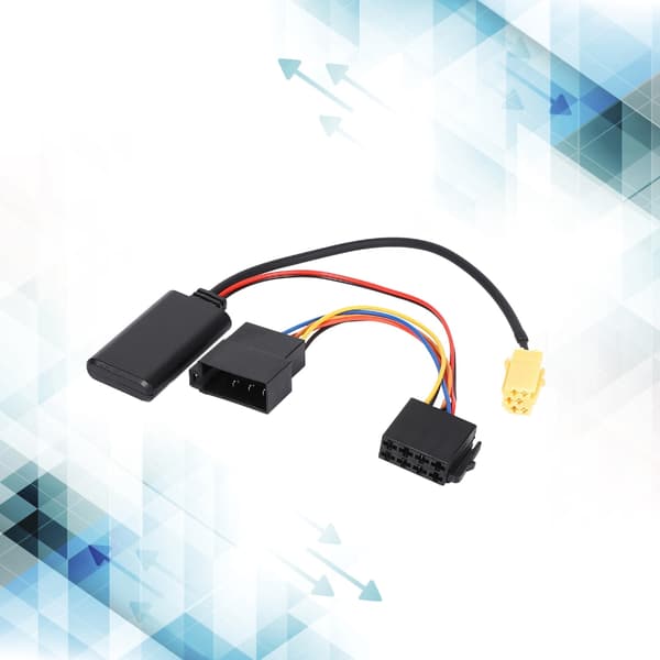 Bil Bluetooth-kompatibel AUX Mottaker Klar Lyd Stereo MINI 6Pin Kabeladapter
