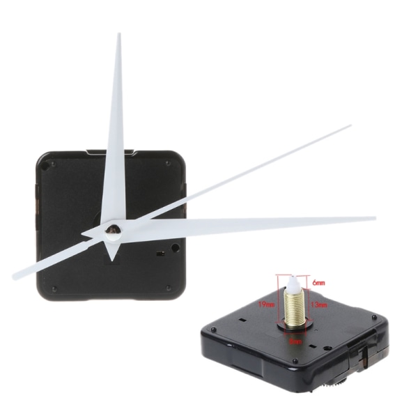 DIY Quartz Clock Movement Silent Kit Set Batteridriven mekanism för inomhus utomhus för tidsklockor användning null - 60