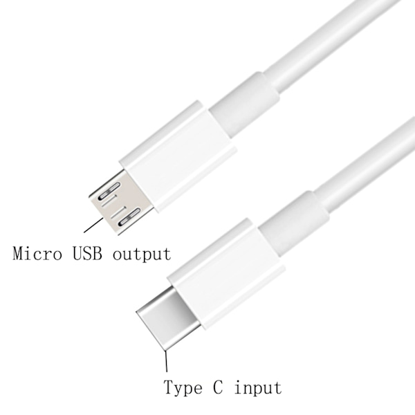 Typ C till Micro USB Hane Sync Laddning OTG Laddare Kabel Sladd Adapter För Telefon Huawei Samsung USB C Wire 1m