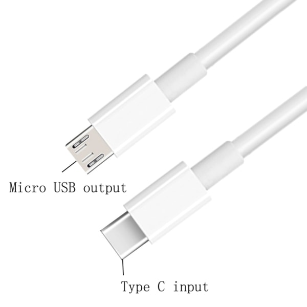 Typ C till Micro USB Hane Sync Laddning OTG Laddare Kabel Sladd Adapter För Telefon Huawei Samsung USB C Wire 50cm