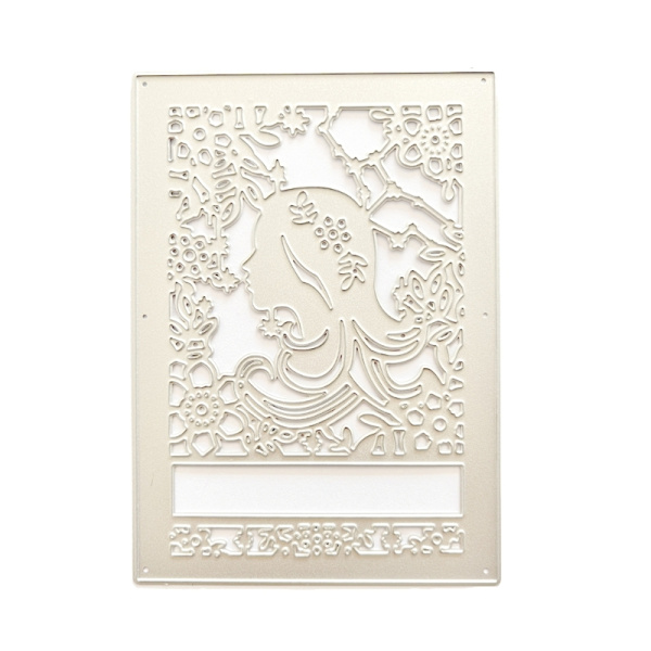 Pige Metal Skærestencils Scrapbooking Stencil Udskæringer Kort Prægning DIY Fotoalbum Skabelon Form Dekoration Håndværk