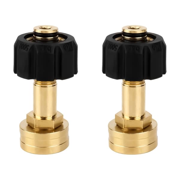 Snabbkoppling M22-14mm till 3/4 tum Koppar Trädgårdsslang Högtryckstvätt Adapter