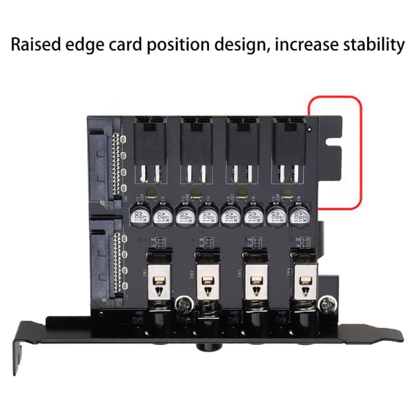 USB-portkort utökar hårddiskfäste strömkontroll SSD PCI-expansionskort