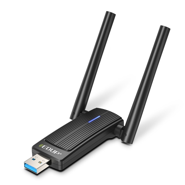 WiFi 6 USB 3.0 -sovitin 1800Mbps Dual Band langaton verkkokortti 2.4G / 5G WiFi-sovitin USB Windows 7/10/11 PC:lle