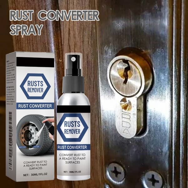Profesjonell rustfjerner spray for vedlikehold av bilhjul og utstyr