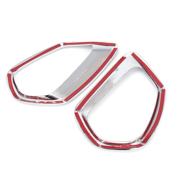 2 st Krom Bil Bakre Dimljus Lamp Skydd Trim För Mitsubishi Outlander 20