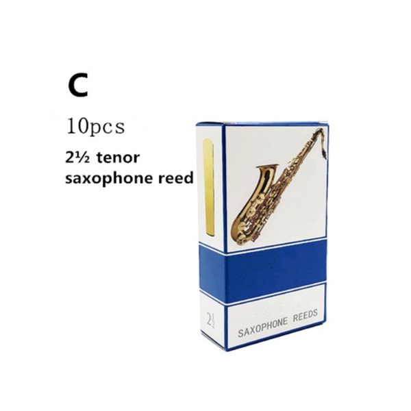 10 st/ Låda G altsaxofonrör Normal nivå G altsaxofon Saxrör styrka 2,5 för nybörjare Alto Saxophone