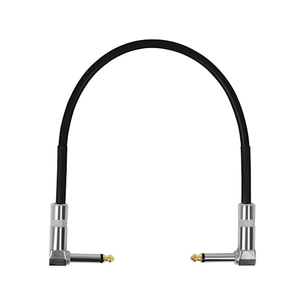 15cm/30cm/50cm Gitarr Effekter Pedal Kabel Platt Patch Kontakt 6.35mm Plugg Kopparkärna Tråd Adapter Linje Runt Huvud