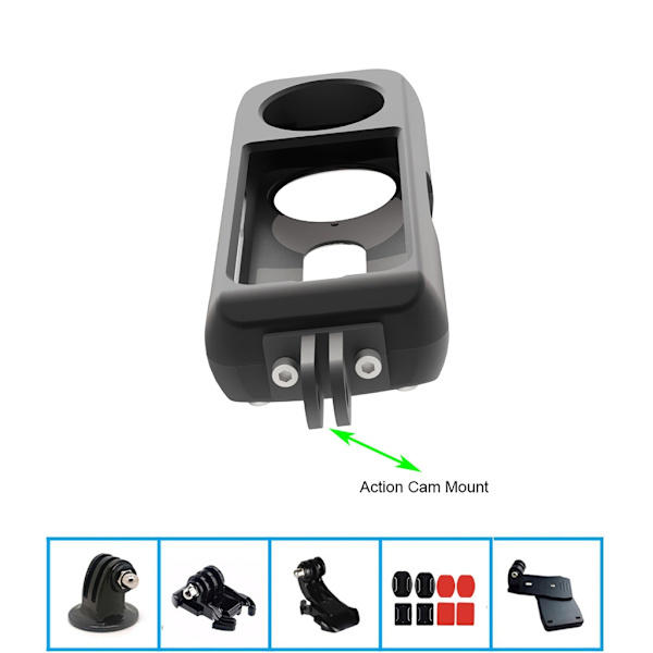 Metallbur för 360 X3 Case Ram Linsskydd Cap Cover för 360 X3 Actionkamera Tillbehör