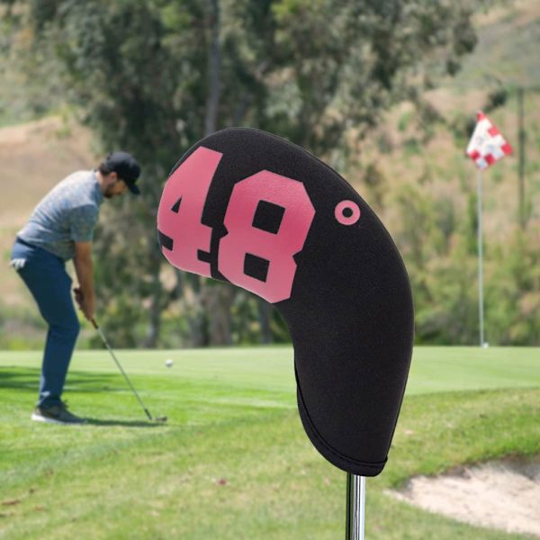 4st Golf Iron Headcover Tjock Vattentät Neopren Golf Iron Head Cover Golfklubb Headcovers med nummer Passar de flesta märken A