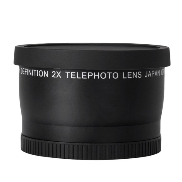 2,0X 52 mm högupplöst teleobjektiv med främre och bakre cap för D7100 D5200 D5100 D3100 D90 D60 kameror