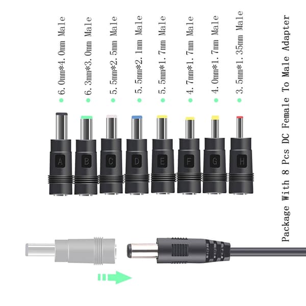 USB til DC 5V 9V 12V Adapter Konverter Kabel USB til 8PCS DC Jack til Router Ventilator