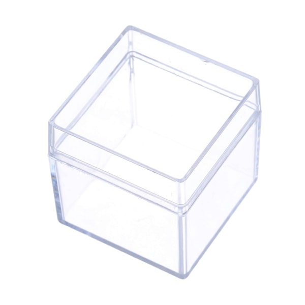 12st klar akryl fyrkantig kub godislåda behandla presentförpackningar behållare för bröllop
