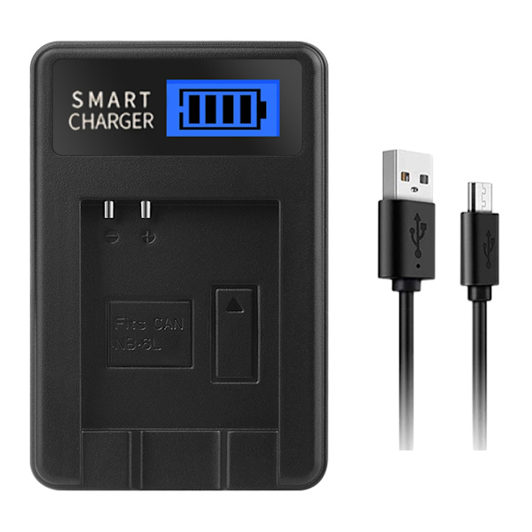 Bærbar NB6L LCD-skjerm USB Kameralader for SX710/SX700 Kameraer Praktisk Lading Strømforsyning