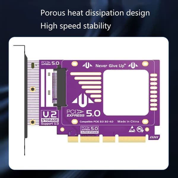 PCIE 5.0 X1 til U3 SFF-8639 Adapter til Avancerede Computerløsninger