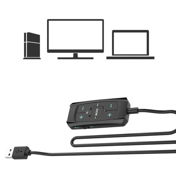 USB til 3,5 mm lydadapterkabel Virtuelt 7.1 USB eksternt lydkort