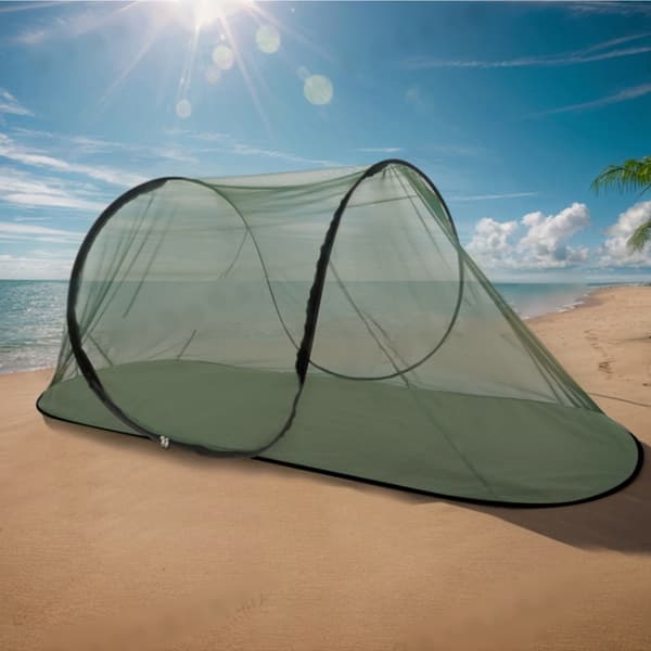 Båtformad campingtält Enkel Utomhus Camping Myggnät Tålig