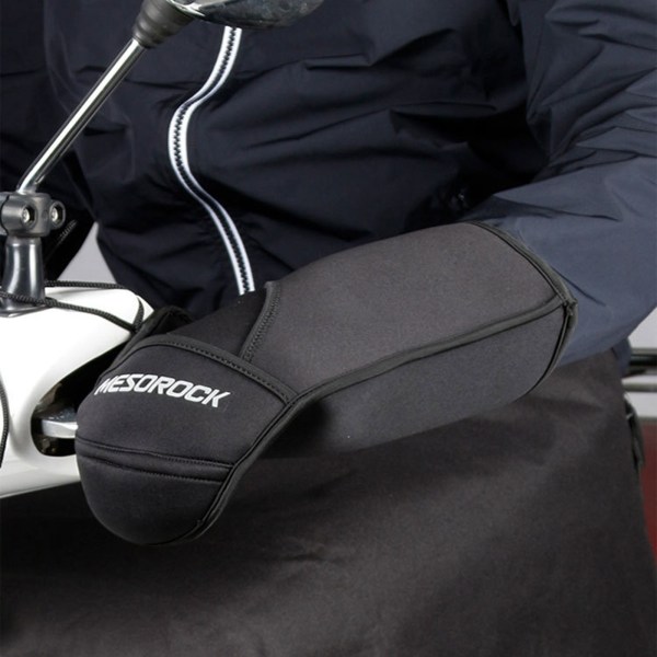 Cykel Motorcykel Styrehandskar Vintercykling Thermal Cover Handskar för Mountain Road Bike Bra prestanda B