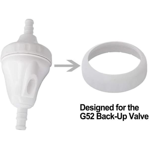 2 stk. G57 backup-ventilmanchetter, erstatningsenheder til G52-ventilmanchetter