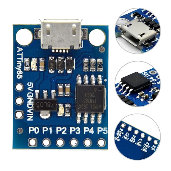 2 stk. Digispark USB Udviklingskort Microcontroller Kort
