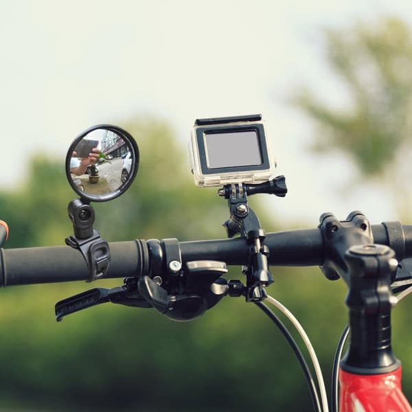 Justerbart konvekst bakspejl til cykler Bredvinklet sikkerhedsglas