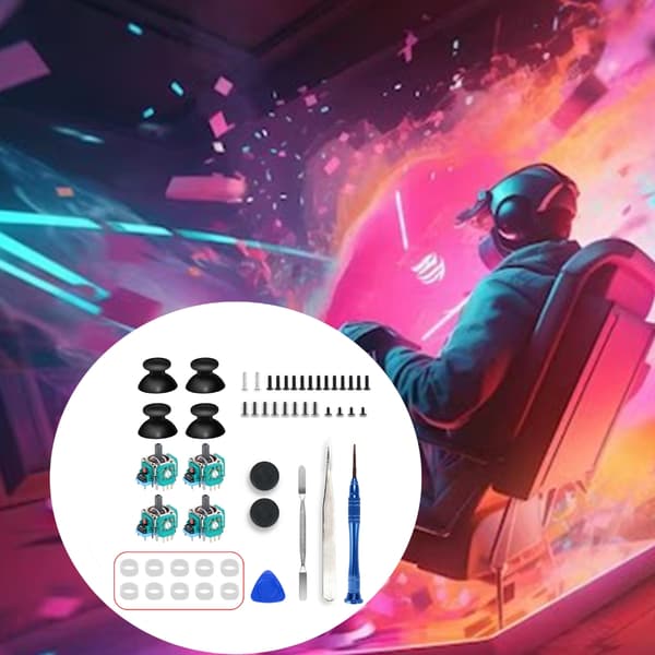 Analog Joystick & Thumb Stick GripCaps til P5 Joypad-controllere Reparationssæt