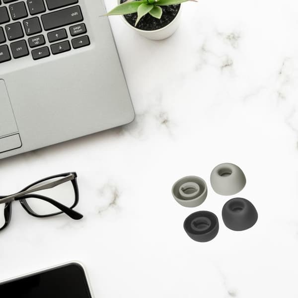 Ørepropper Ørehetter For In-ear Hodetelefoner Ørepropper Forbedrer Musikkopplevelsen Black