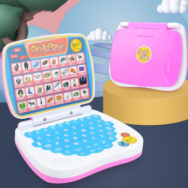 Inlärningsmaskin för barn Pedagogisk leksak för småbarn och barn Förskoleleksak för laptop för 3,4,5 år gamla pojkar och flickor