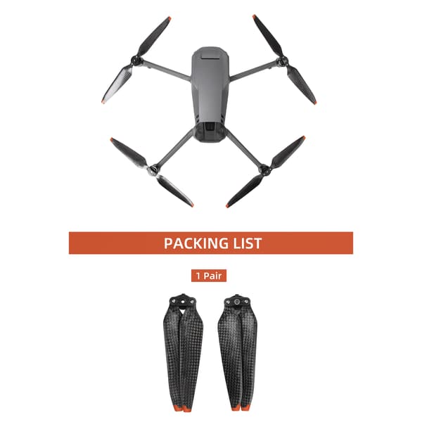 2 par 9453F Quick Release propeller Lav støj kulfiber folde propeller Blade Drone Wing reparations tilbehør til Mavic 3
