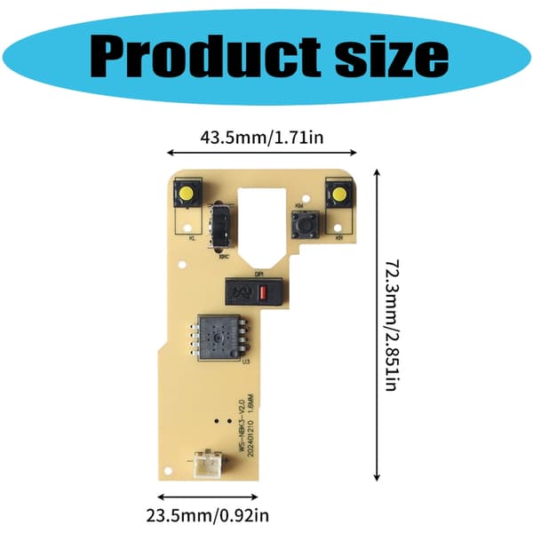 Muse-kit hardware til trådløs lab-mus 3D-print trådløs muse-kit DIY