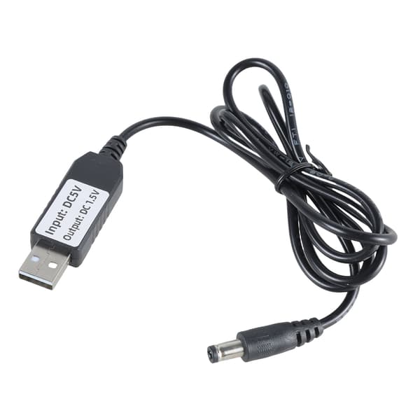1.5V LR20 D Batterieliminator USB-kabel for gasskomfyr batteriadapter