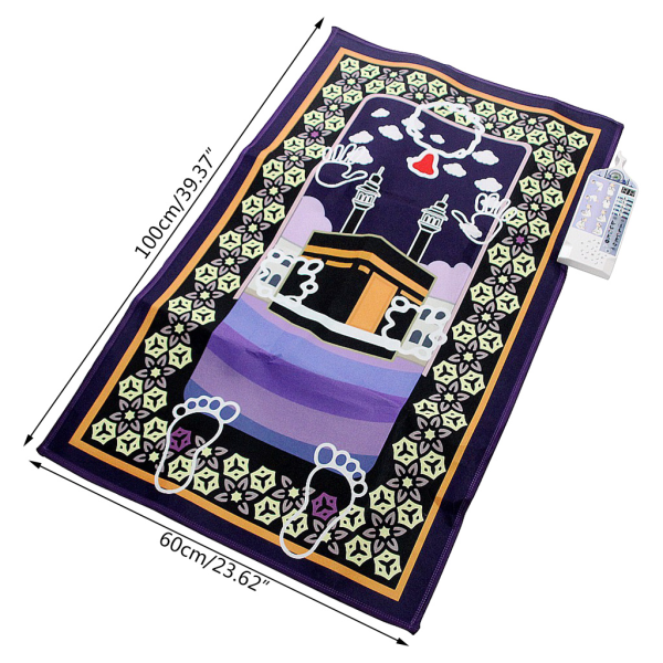 Elektronisk islamisk bönematta Barn muslimsk interaktiv tillbedjan filt matta
