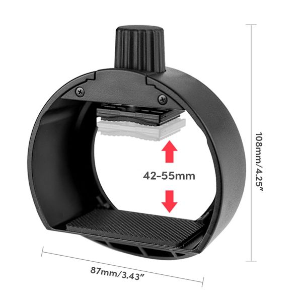 S-R1 Round Shape Flash Head Adapter för V860II V850II TT685 TT600 Series Kamerablixt /för AK-R1 Round Head Accessories