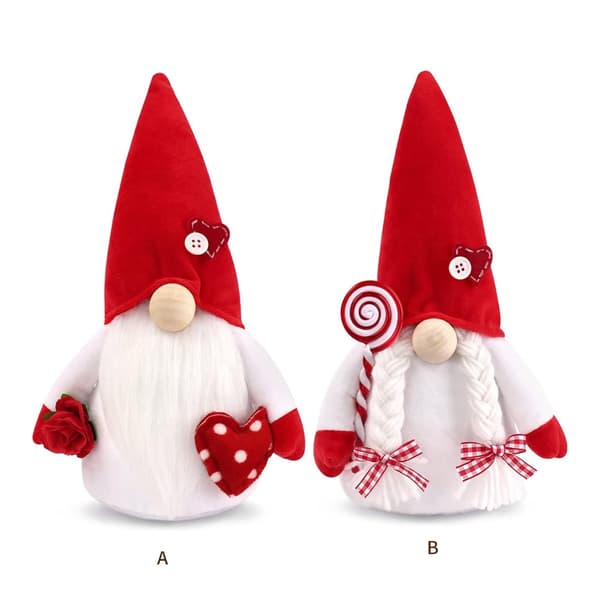 Festlig Alla hjärtans dag Ansiktslös Tomte Heminredning Tomtar Vacker Accent B