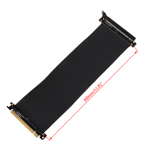 Höghastighetsgrafikkort PCI för Express 3.0 16x anslutningskabel Riser Card Extension Port Adapter för GPU med antijam 30cm