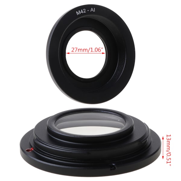 M42-objektiv till för Nikon AI-fäste kameraadapterring med för Infinity för Focus G