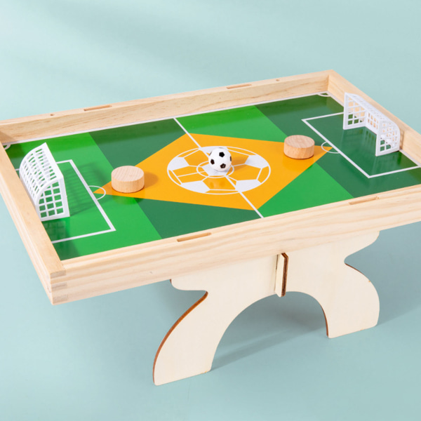 Fotbollsspel Bord Fotboll Schackbräde Leksak Trä Utbildningsleksak Inbyggd magnet Fotboll för lek Tävlingsleksak för barn