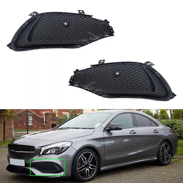 Frontfanger Grill for CLA180 CLA200 CLA250 W117 Erstatning Tåkelysdeksel