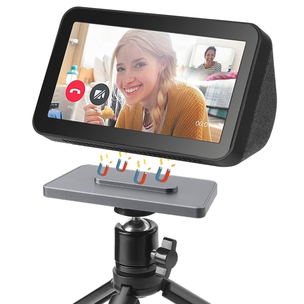 Stativ för Echo Show 5 Flexibelt stativ, justerbar hållare 360 grader roterbar för kontor i kök i sovrum och var som helst