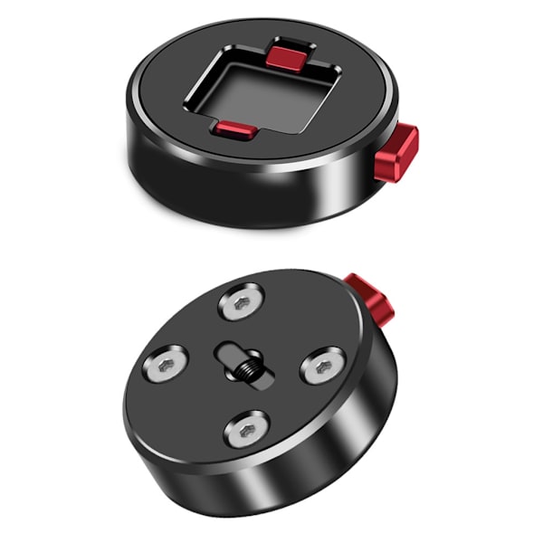 Snabbkopplingskamerafäste i metall Snabbkopplingsplatta med 1/4'' skruv Snabbkopplingsstativfäste för DSLR-kameror Stativ
