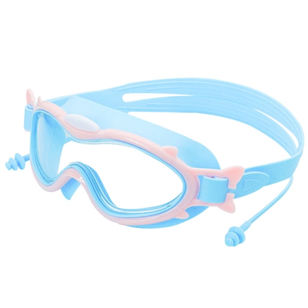 Simglasögon Inget läckage Anti-dimma UV-skydd för barn Pojkar Flickor Säker mjuk silikon Simglasögon Barn 3-16 Pink blue