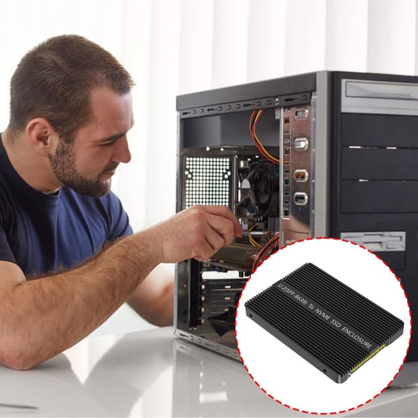 Datoradapterfodral Värmeavledning För U.2 SFF8639 till NVME-kapslingsbox