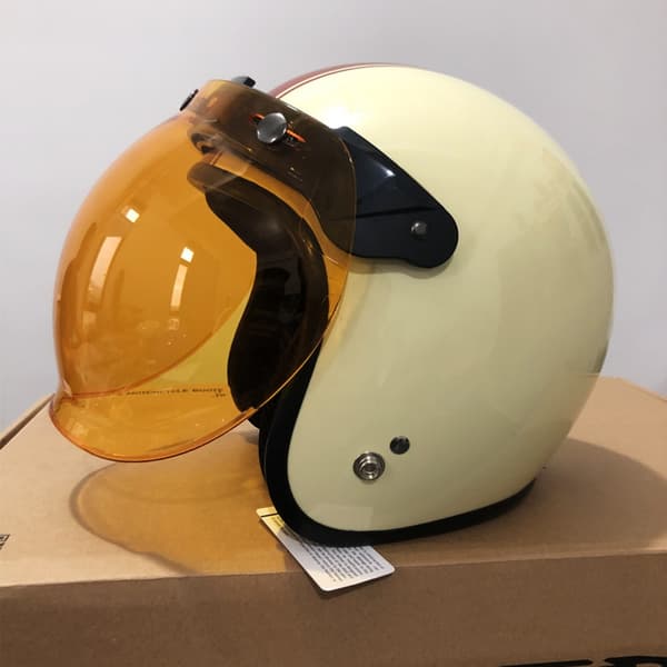 Motorcykler Sort UV-adapter Flip Up Base-tilbehør til Snaps Bubble Shield White