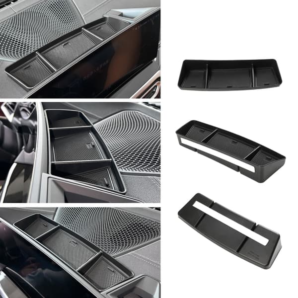 Dashboard Opbevaringsboks Bag Skærm ABS+PVC Dashboard Organizer til Køretøjer
