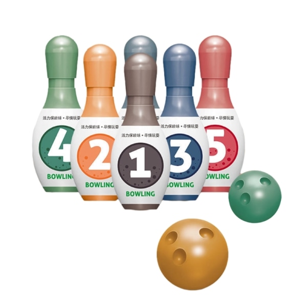 Interaktivt bowlingleksaksspel Set Toddler Sport Balansträningsspel Interaktivt familjefest Bowlingspel