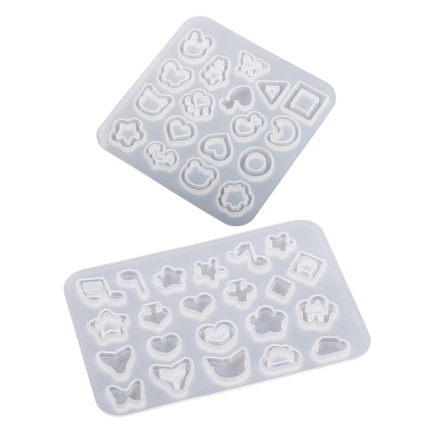 Not Star Resin Fyllningsform DIY Epoxihartsform för Flytande Sand Gjutform 2 piece set